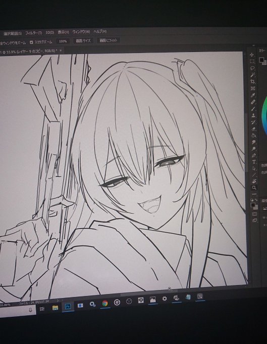 去年の俺、いい顔描いてるな,,, 