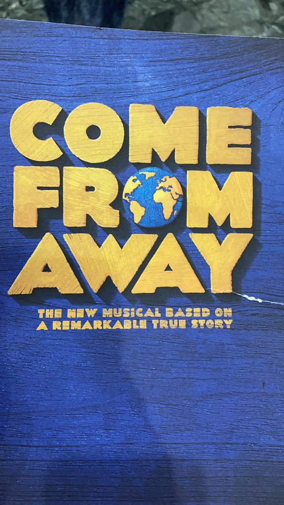 loosetherapy's tweet photo. We went to watch @ComeFromAwayUK yesterday. At uni my favourite module was storytelling - THIS was one of the most amazing piece of storytelling I’ve seen. An absolute must see. As a therapist I was touched by it’s simplicity and it’s power x Congratulations to its cast and crew https://t.co/vB7Sw1hgQM