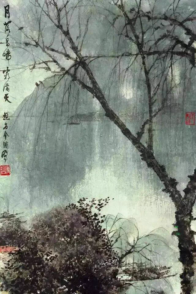 清欢в X: „傅抱石山水画欣赏（傅抱石国画31）“ / X