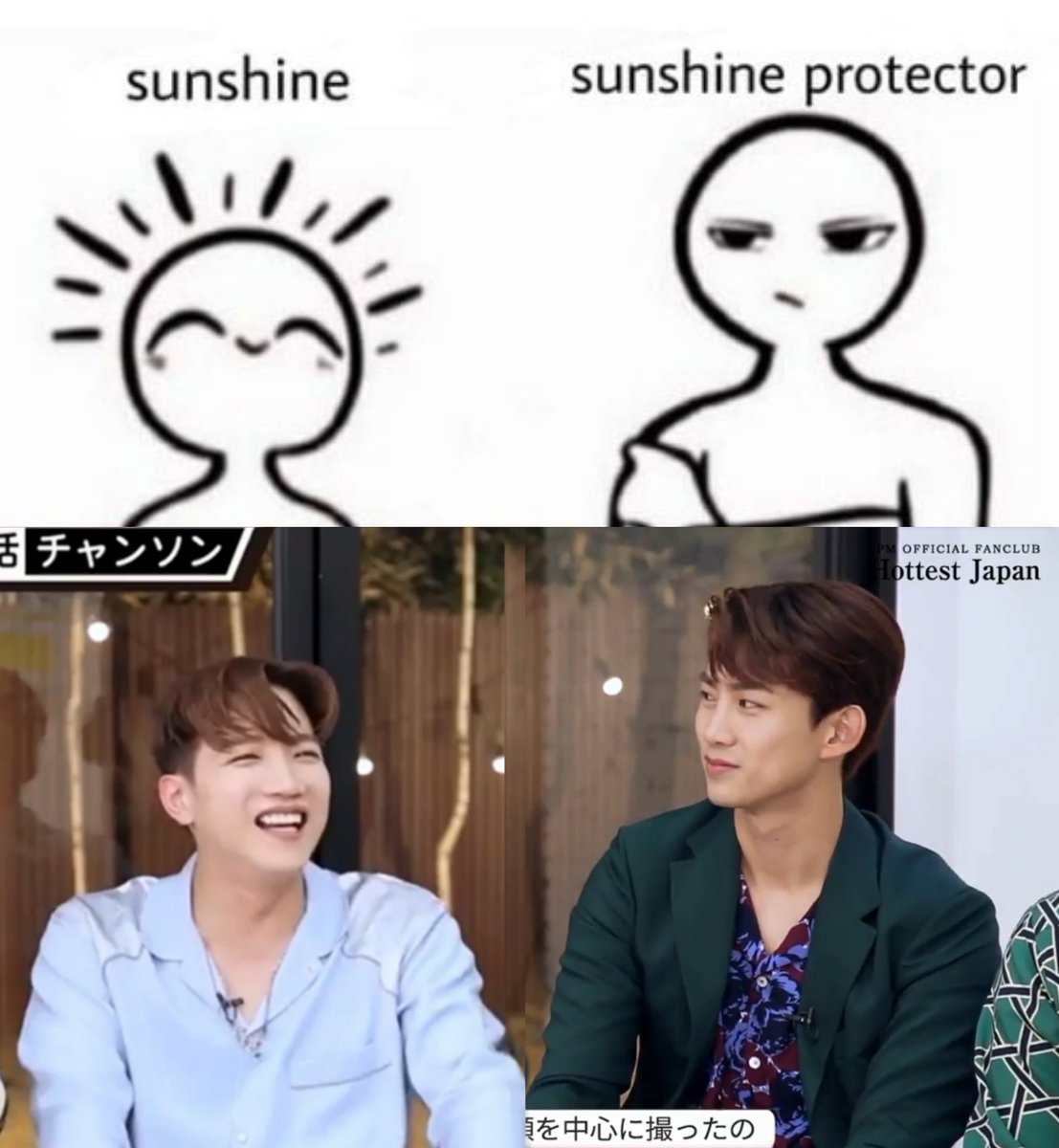 iamokkay's tweet photo. #taeckay: here i present you, the sunshine and its protector! https://t.co/YiGphkRdDw
