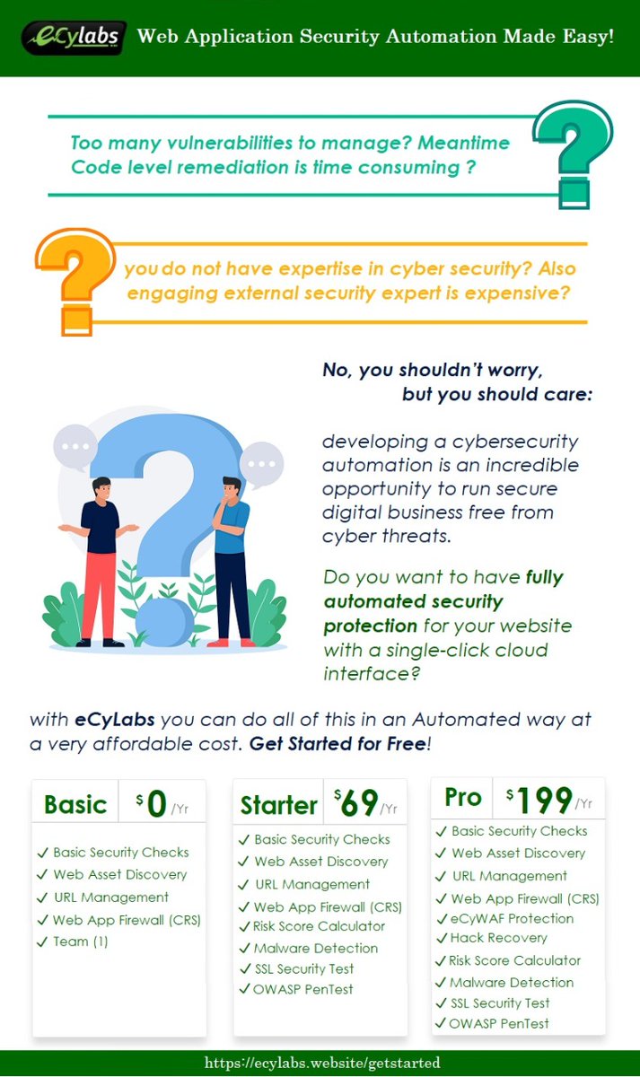 ecylabs's tweet photo. Increasing web applications attacks impacting most of the business relying on  digital platforms. 

Explore eCyLabs "𝐖𝐞𝐛 𝐒𝐞𝐜𝐮𝐫𝐢𝐭𝐲 𝐌𝐚𝐧𝐚𝐠𝐞𝐦𝐞𝐧𝐭 𝐏𝐥𝐚𝐭𝐟𝐨𝐫𝐦" to secure all of your application components in one-click cloud interface. 
https://t.co/DYKkKFpWpJ https://t.co/QSCV4McASc
