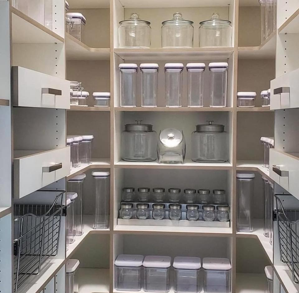 Pantry Perfection! We love that every item has a place here.