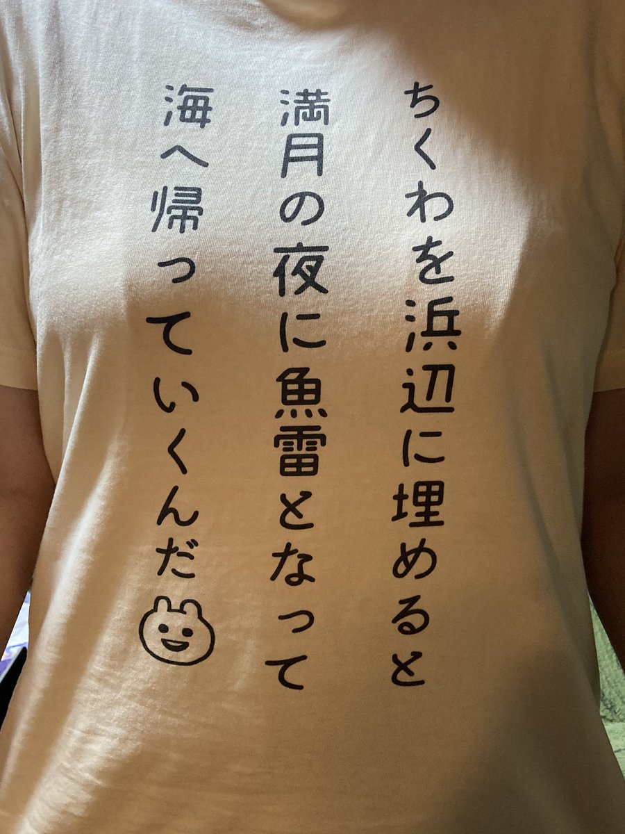ちくわを浜辺に埋めると 難読すぎる妹のtシャツ どういう事か本当に意味分からない 奥が深いようで深くない Togetter