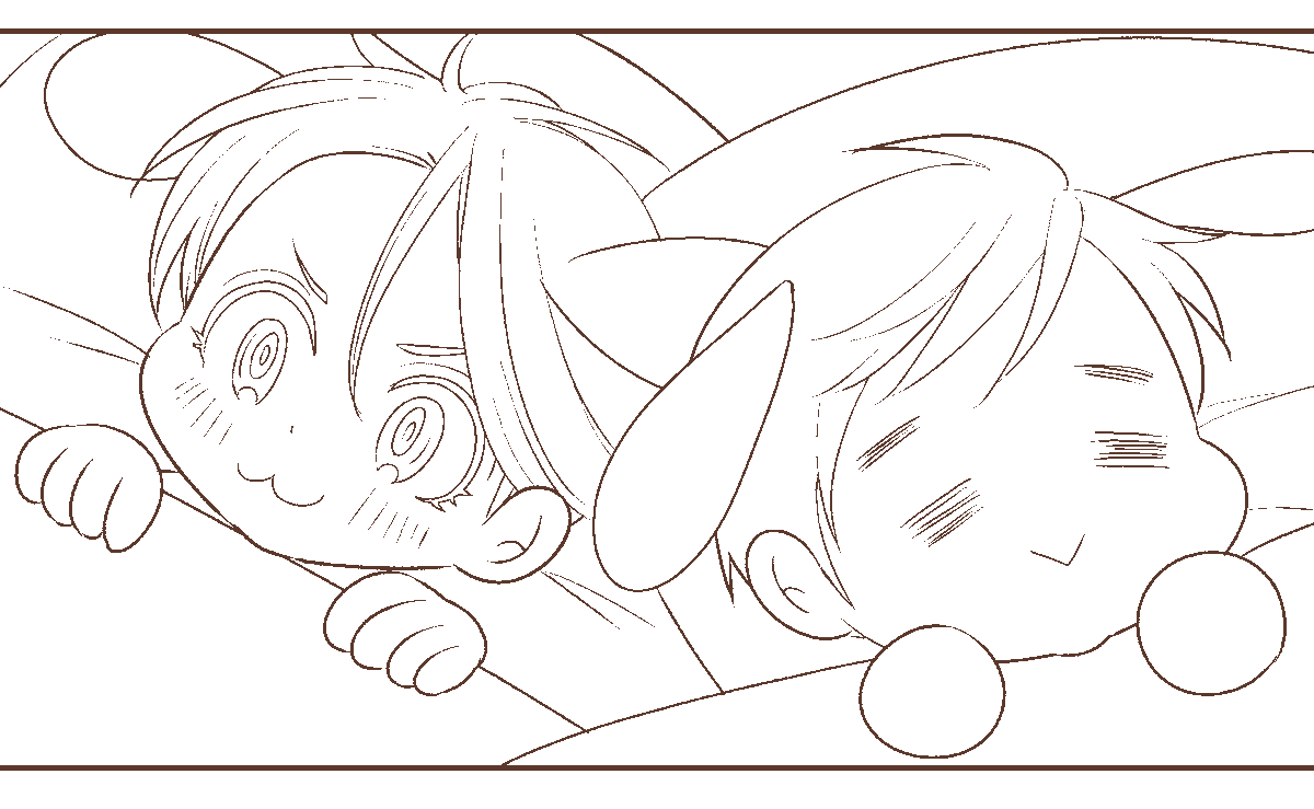 お久しぶりです
近況報告的な

色塗ってセリフ入れたら出しますね～
