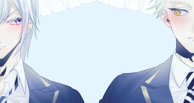 なんか絵あったほうがええじゃろと思って…シルセベかわいいね おまけなのに見てくだすってありがとうございます 全部見つめ合ってる 