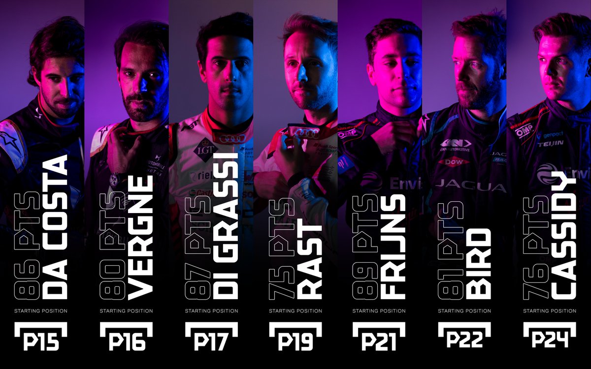 THIRTEEN drivers are in contention for the title but only ONE of them can become World Champion TODAY! 

This is how they line up on the grid for the 2021 <a href="/BMWi/">BMW i</a> #BerlinEPrix 🇩🇪

Tell us below who you think will be lifting that special trophy at the end of the race 🏆⤵️
