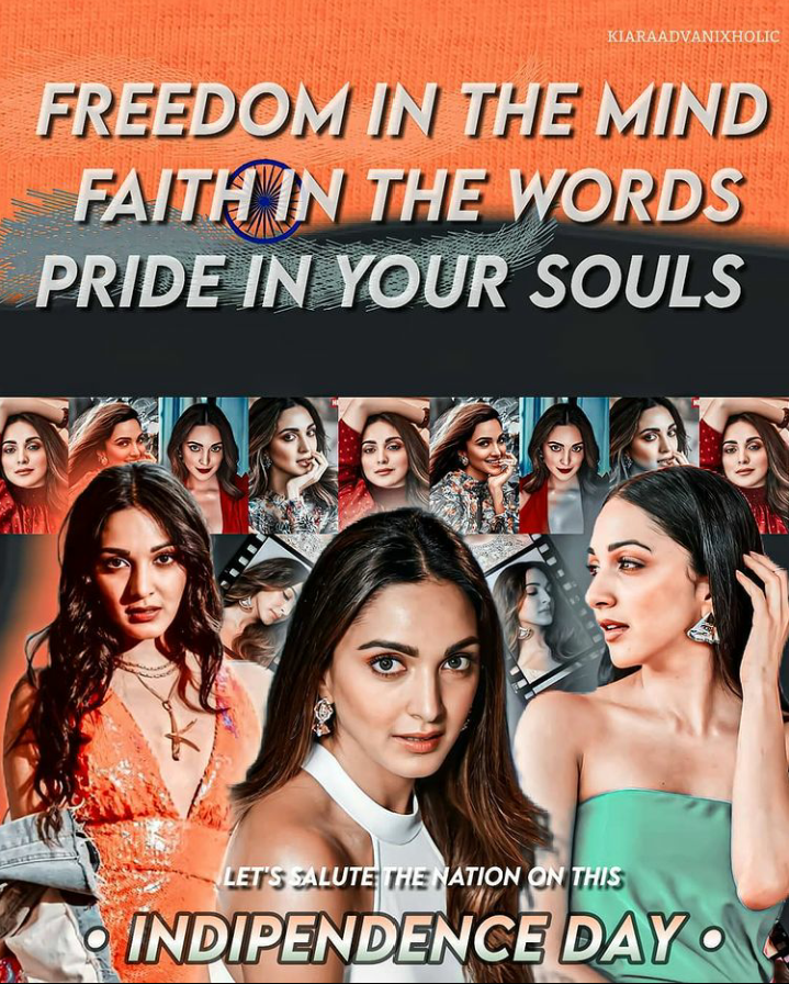 Kiaraxholic's tweet photo. HAPPY INDEPENDENCE DAY
@advani_kiara https://t.co/Xn8o8DLYiw