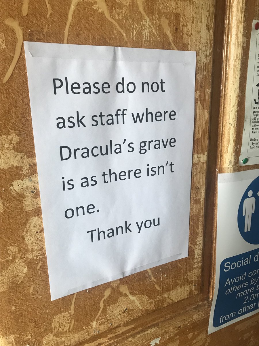 Posted without a hint of irony on the door of the Church of St Mary the Virgin, adjacent to Whitby Abbey.