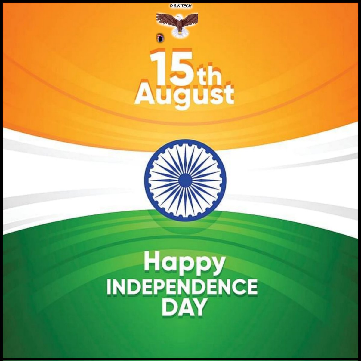 Mallikadarumar1's tweet photo. அனைவருக்கும் இனிய சுதந்திர தின நல்வாழ்த்துகள் 🇮🇳🙏 #HappyIndependenceDay2021
#August15 
#IndependenceDay 

#DSKTECH
#DSK https://t.co/V7pVHNeJWs