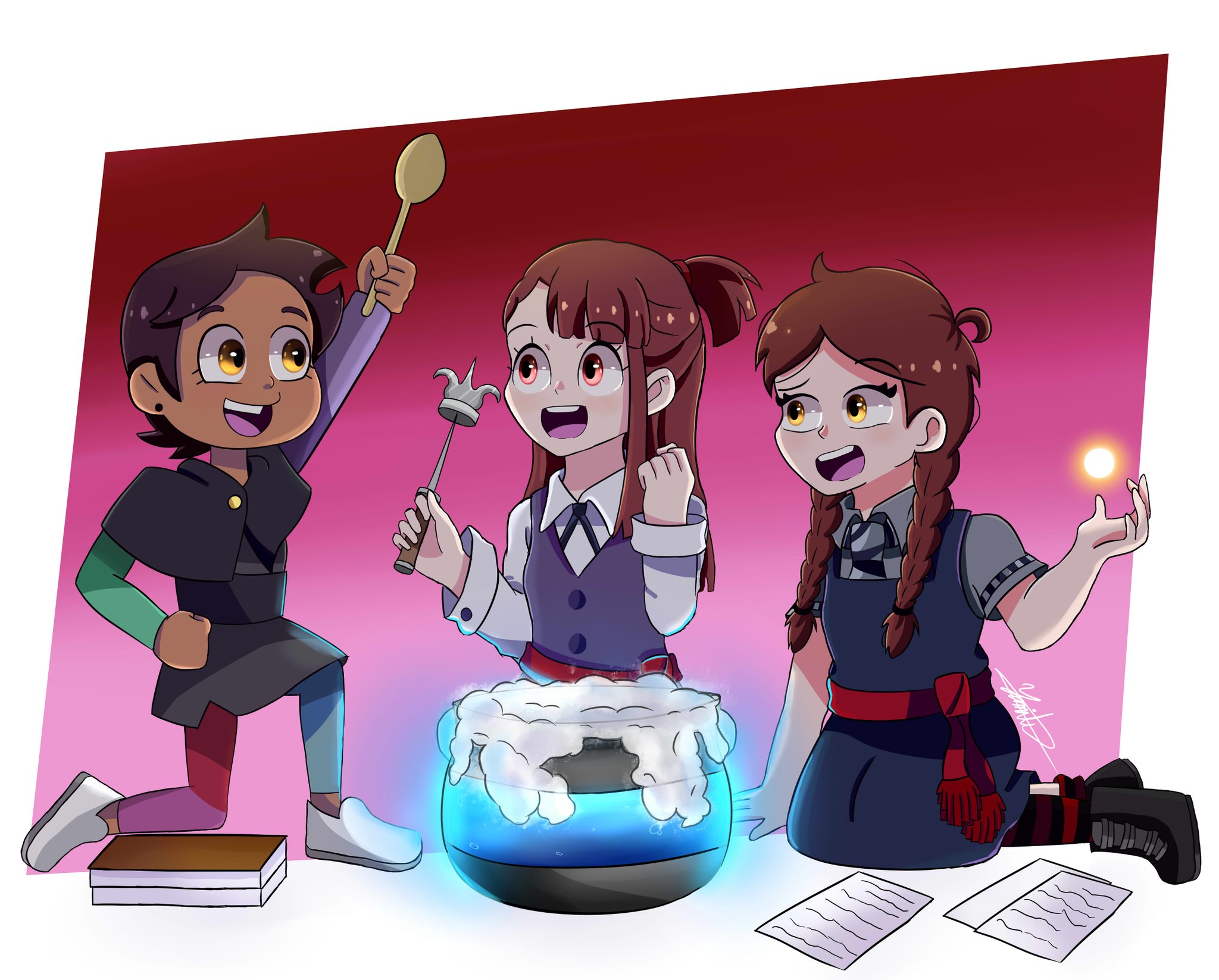 Colors_t.A.T.u. on Twitter "Little Witch Academia x The Owl House x