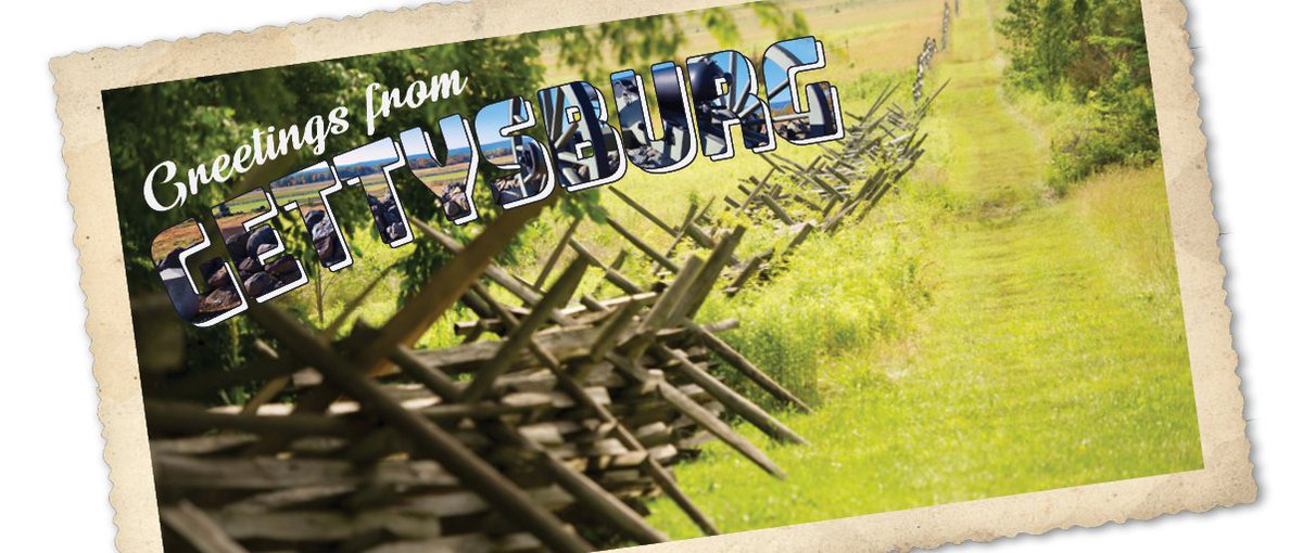 DestGettysburg's tweet photo. We never tire of these battlefield views! 😍 #sundaypostcard #safetravel https://t.co/q8ALREc61z