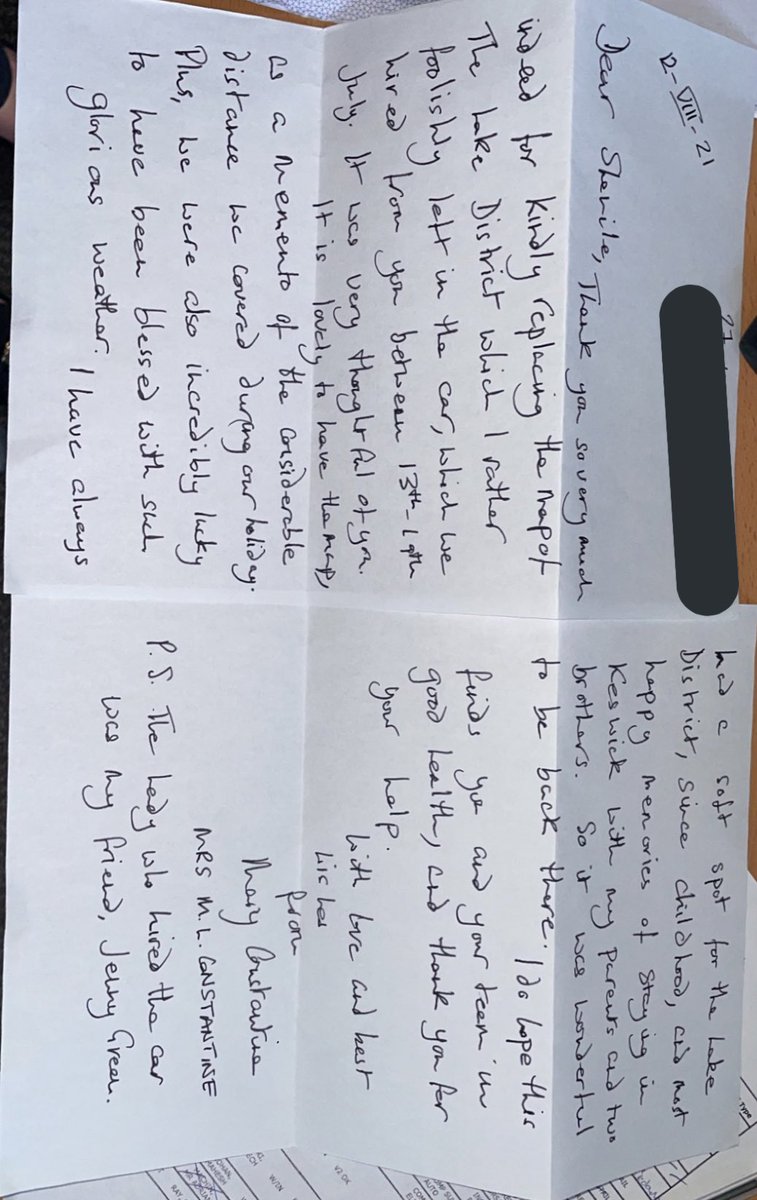 Shenice Mason (@masonshenice) on Twitter photo Highlight of my week- Getting a hand written Thankyou letter from a customer! π <a href="/EracHolt/">George Holt</a> <a href="/kierancregan/">Kieran Cregan ππ</a> <a href="/CLordERAC/">Craig Lord</a> Highlight of my week- Getting a hand written Thankyou letter from a customer! π <a href="/EracHolt/">George Holt</a> <a href="/kierancregan/">Kieran Cregan ππ</a> <a href="/CLordERAC/">Craig Lord</a>