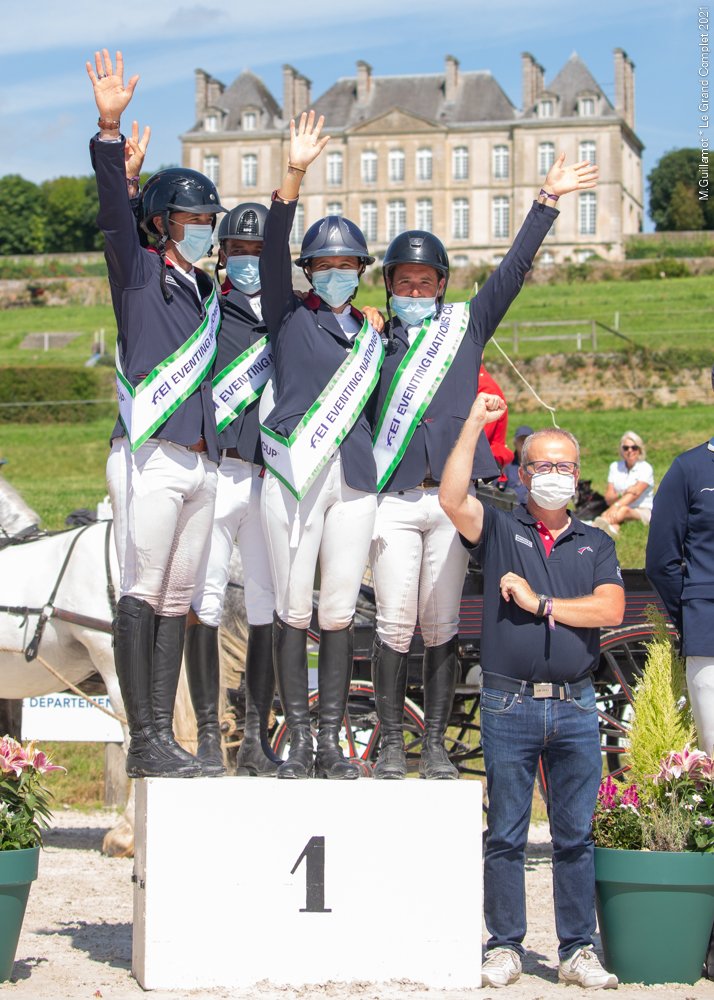 Coupe des Nations 
Concours complet d'équitation 

La France garde la main au Grand Complet !! BRAVO <a href="/FFEquitation/">Fédération Française d'Équitation</a>