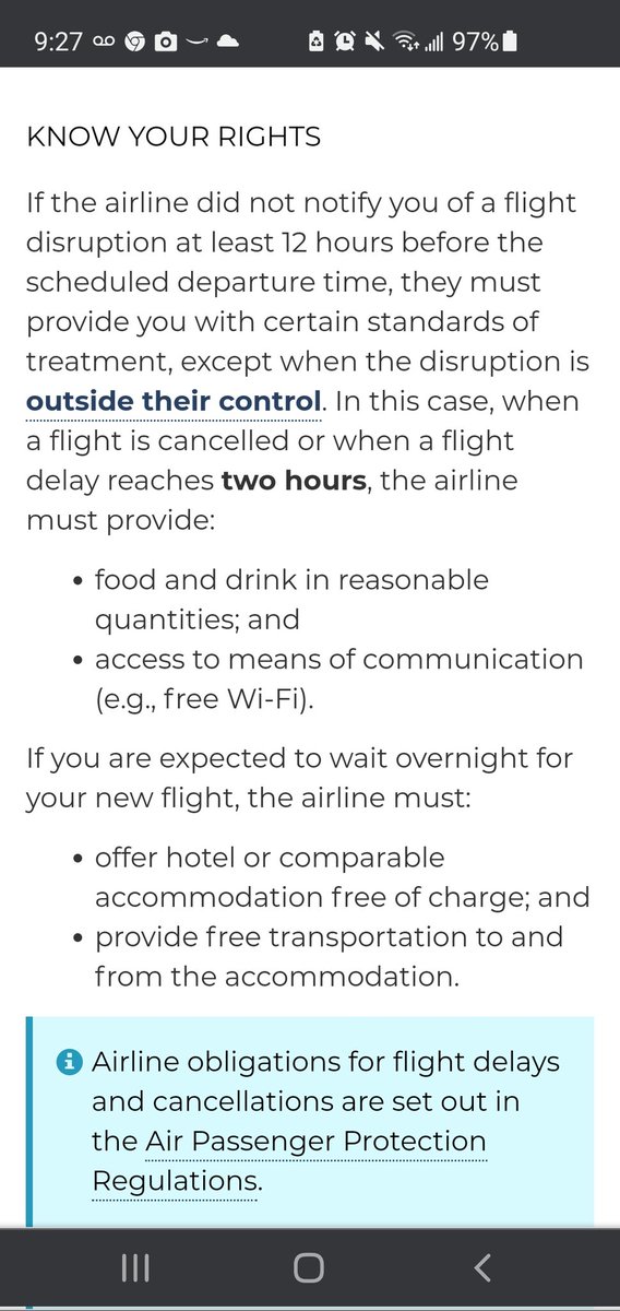 Pond3Alice's tweet photo. Multiple Canadian laws broken by @AirCanada while they stranded passengers at an airport with no communication, food, water, or overnight accommodations: https://t.co/j5VwefhRgJ