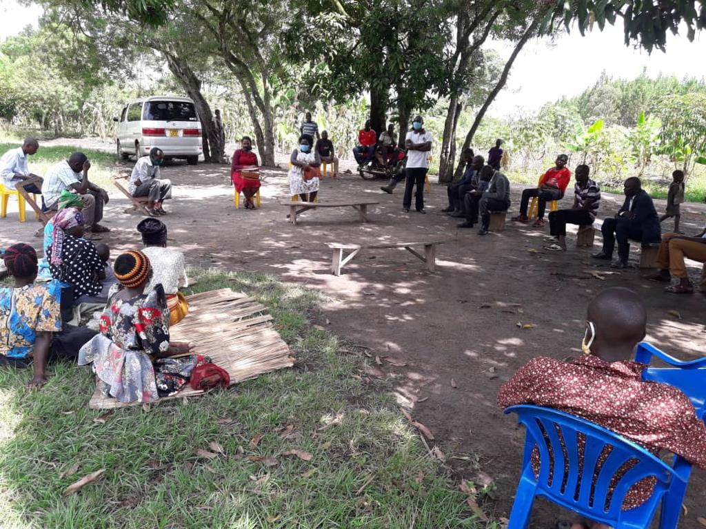 FIDA_Uganda's tweet photo. #FIDAUganda We believe that #WomenLandRights2021 should be understood, and not discriminated. Here's another success story > #FIDAIganga office held a locus visit at Nabitende Banada: an elderly blind client gains ownership of her land, from trespassers. #GenderEquality https://t.co/EGTNYWqePa