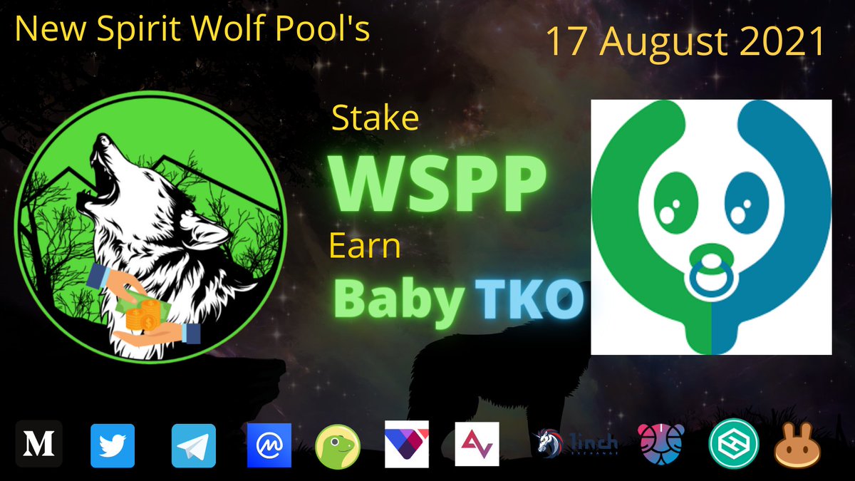 RoboWolf8's tweet photo. Dear, 
#WSPP &amp; #GWSPP Holders
We happy Announce 
Stake $WSPP get Free  BabyTKO
@BabyTokocrypto 

Start on 17 August 2021
@cz_binance 
@mbah_mijan https://t.co/HeYduWugaB