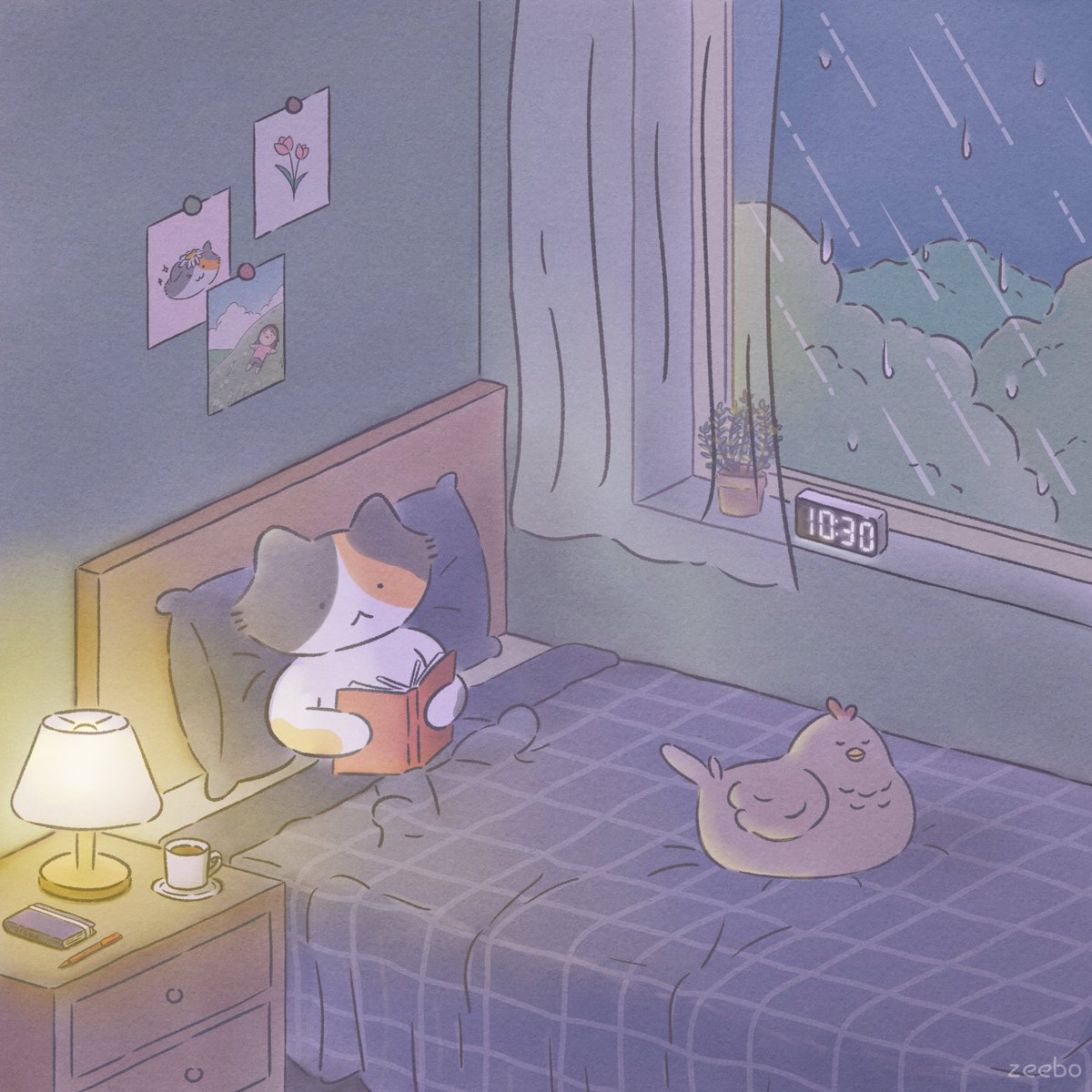 _zeebo's tweet photo. A warm feeling on a cold, rainy night 🌧✨
_
#art #artph #illustration #digitalpainting https://t.co/qBOXoZYpwe