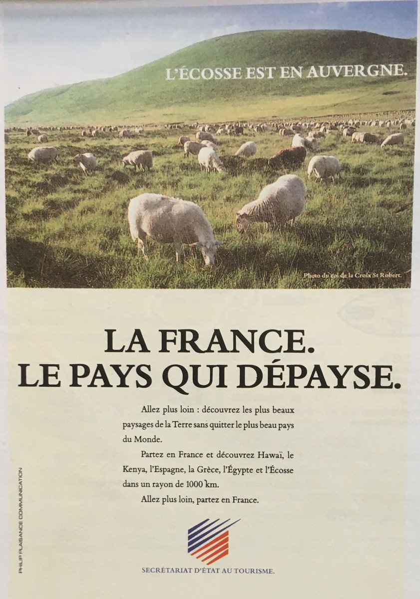 demeco_project's tweet image. Looking at my old French textbook, and thinking: well played, France, nice wordplay, and ahead of its time in promoting vacations at home.
#wordFormation #French