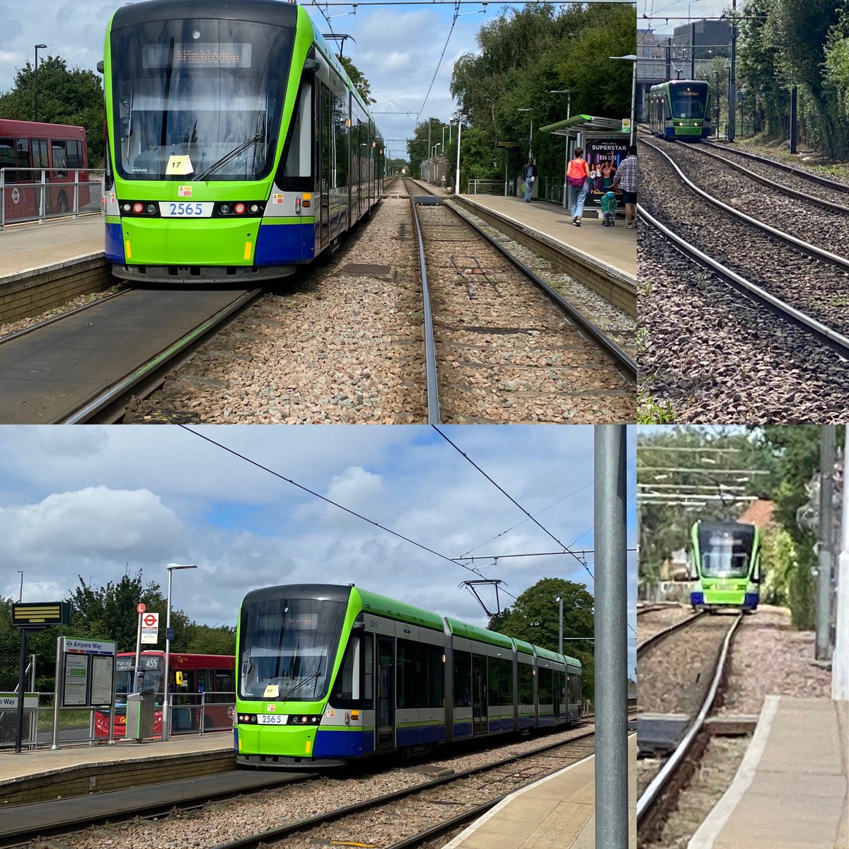 Day in #Croydon and I saw this and yes I got excited over a #tram wish there was the space for a tramline in #Southend I would use public transport more for sure 🧐