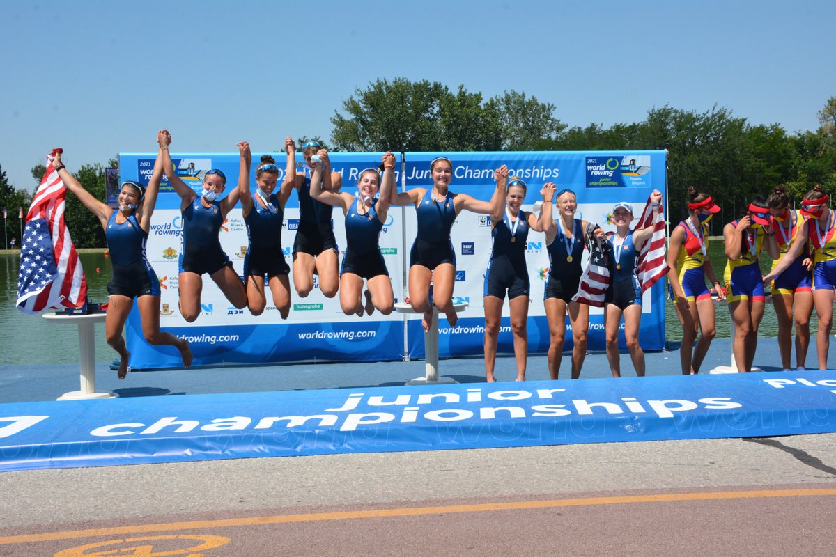 For the first time in history, the 🇺🇸squad took home three gold medals from the #WRJCH, winning the M8+, W8+ and W4+ in Plovdiv. The M1x added bronze to give the Americans 4 total medals. Read more ⤵️

usrowing.org/news/2021/8/15…