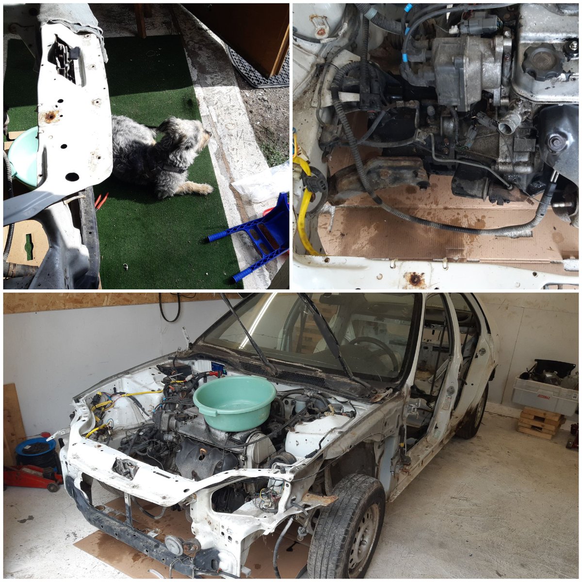 Pääsinpä tekemään jotain mukavaakin lomalla! Olin kartuttamassa parisuhdetaidoista tärkeintä. Kärsivällisyyttä. #vaimo #civic #eg8