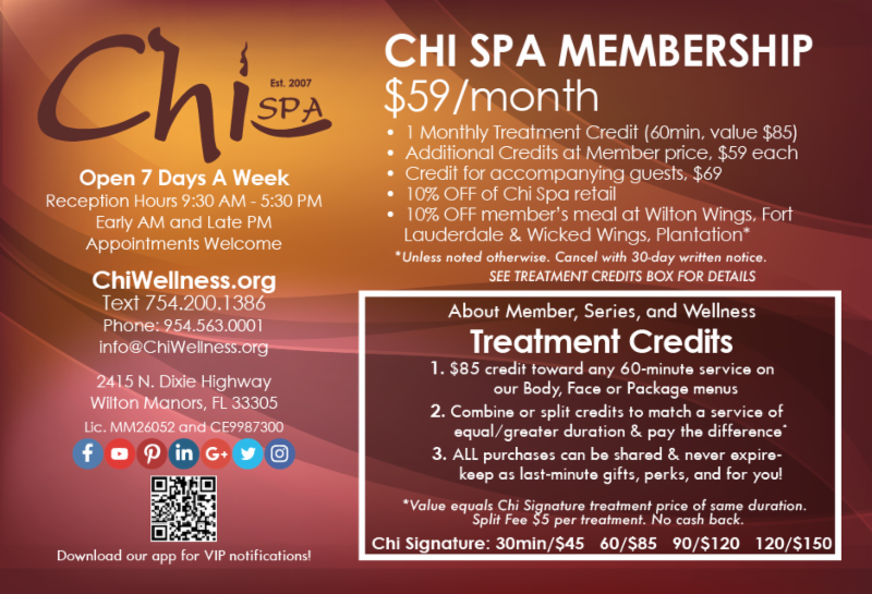 bocakimi's tweet photo. LAST DAY! Chi Spa's $69 monthly Wellness Week ends at midnight tonight! No limit or expiration on purchases, so stock up until next month! Thank you for supporting Small Business ? https://t.co/AVe3ACDsMj https://t.co/sQqB2xXc8R