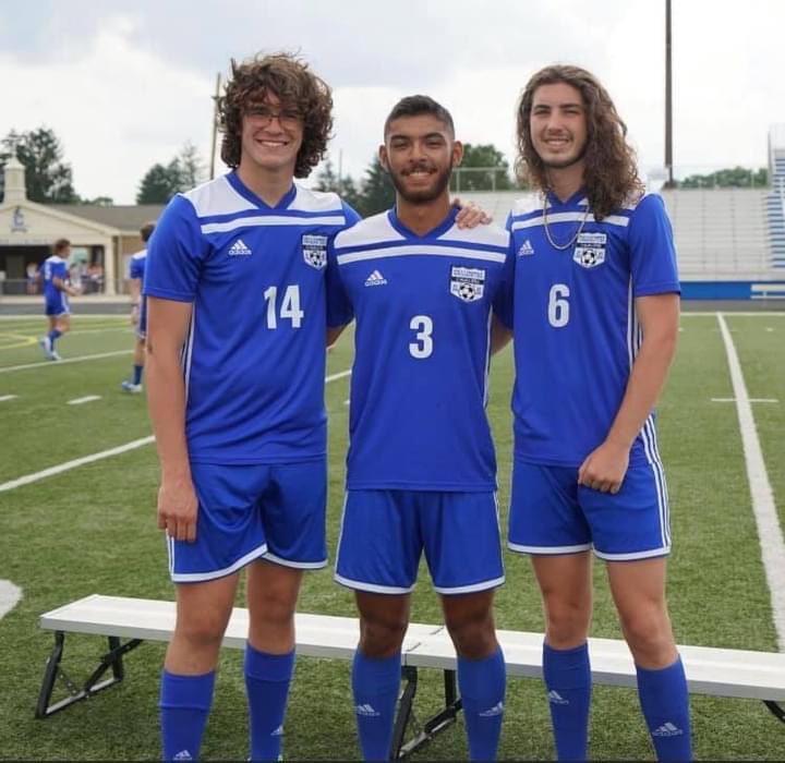 CHS__Soccer's tweet photo. 2021 Senior Captains Simon Brown, Michael Lapurga and Brady Wood https://t.co/PhJv5pWShl