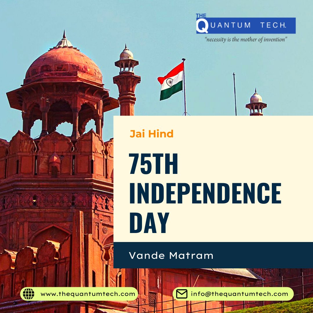 A Happy & Peaceful Independence day to you all!
.
.
#independenceday #happyindependenceday #independencemovementday #dayindependence #IndependenceDayIndia2021
#thequantumtech1
#appdeveloper #mobileapps #MondayMotivation  #webdevelopment #Website #Software #softwaredevelopment