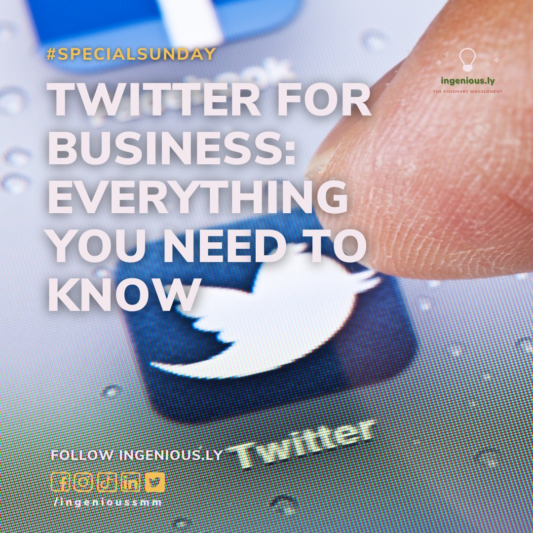 ingeniousSMM's tweet image. 𝐓𝐰𝐢𝐭𝐭𝐞𝐫 𝐟𝐨𝐫 𝐁𝐮𝐬𝐢𝐧𝐞𝐬𝐬: 𝐄𝐯𝐞𝐫𝐲𝐭𝐡𝐢𝐧𝐠 𝐘𝐨𝐮 𝐍𝐞𝐞𝐝 𝐭𝐨 𝐊𝐧𝐨𝐰
Read more to know more. 👉🏻 snip.ly/jx7sye
#specialsunday #businessleader #socialmediastrategy #digitalmarketing #igenioussmm #twittermarketing #twitterforbusiness
