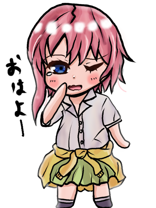 窓からーすさんがTwitterに投稿した中野一花(五等分の花嫁)のイラスト。