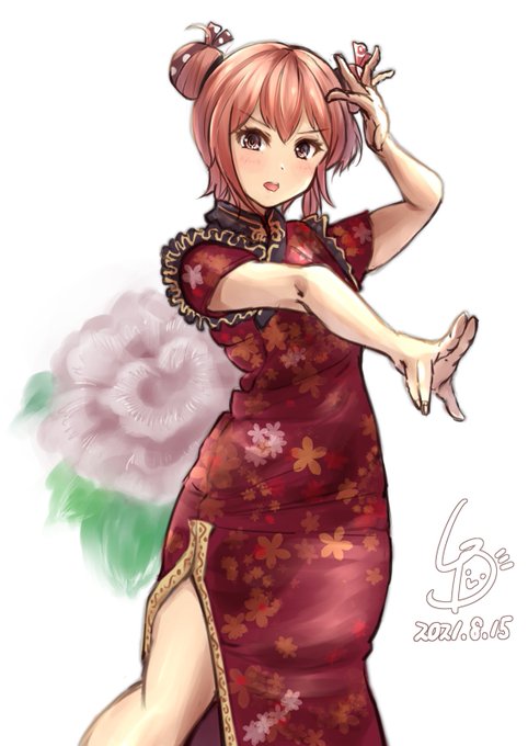 「china dress red dress」 illustration images(Latest)｜4pages