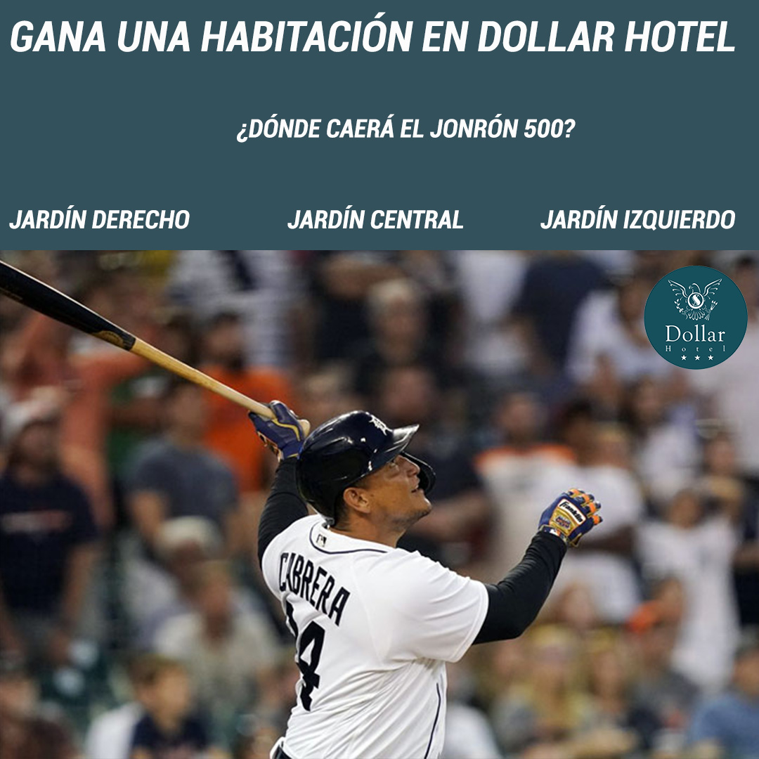 dollarhote's tweet photo. Participa por una habitación en Dollar Hotel
¿Dónde caerá el jonrón 500?
Estos son los pasos
✅ Sigue a @dollarhote
✅ Like a este post ❤️
✅ Indica en los comentarios hacia dónde caerá el jonrón 500 de Miguel Cabrera, y menciona a 3 amigos e invítalos a seguir a Dollar Hotel
🧵 https://t.co/ZBwfdmZGyw