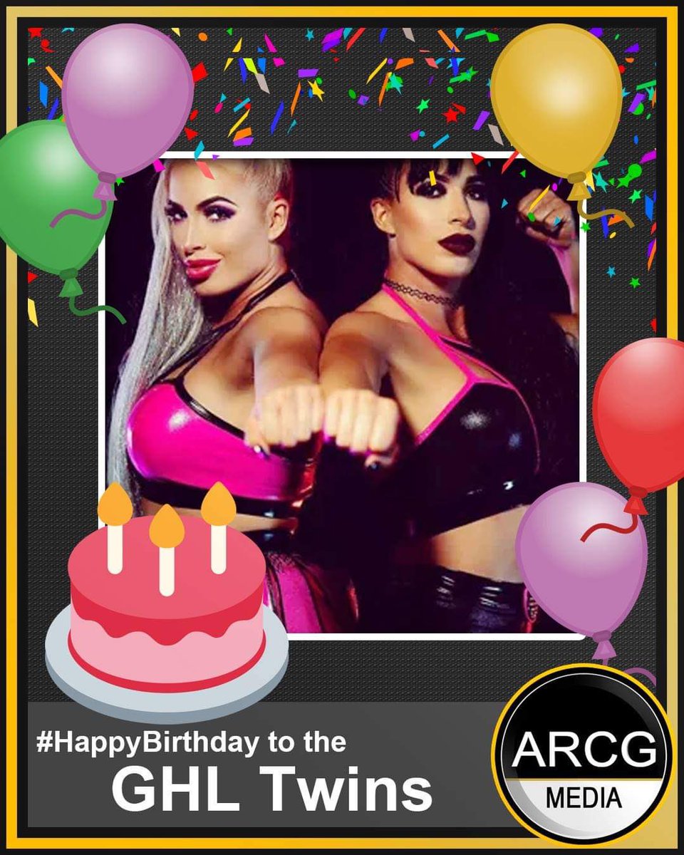 ARCGMedia's tweet photo. Birthday wishes go out to our favorite twins, Lindsey and Laurie, the @GHLTwins. Happy Birthday and we hope you continue to grind in the #GoHardLife. 💪🏼 #GHLTwins #GHL #GOHARDLIFETWINS https://t.co/BhTXSUTDbW