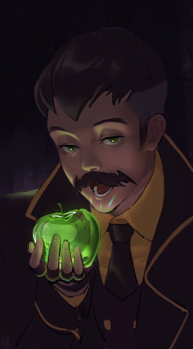 【Watts' crystal poisoned apple.】
Zimbo: He died after eating an apple, so he definitely is a princess.😤😤
#ArthurWatts #RWBY