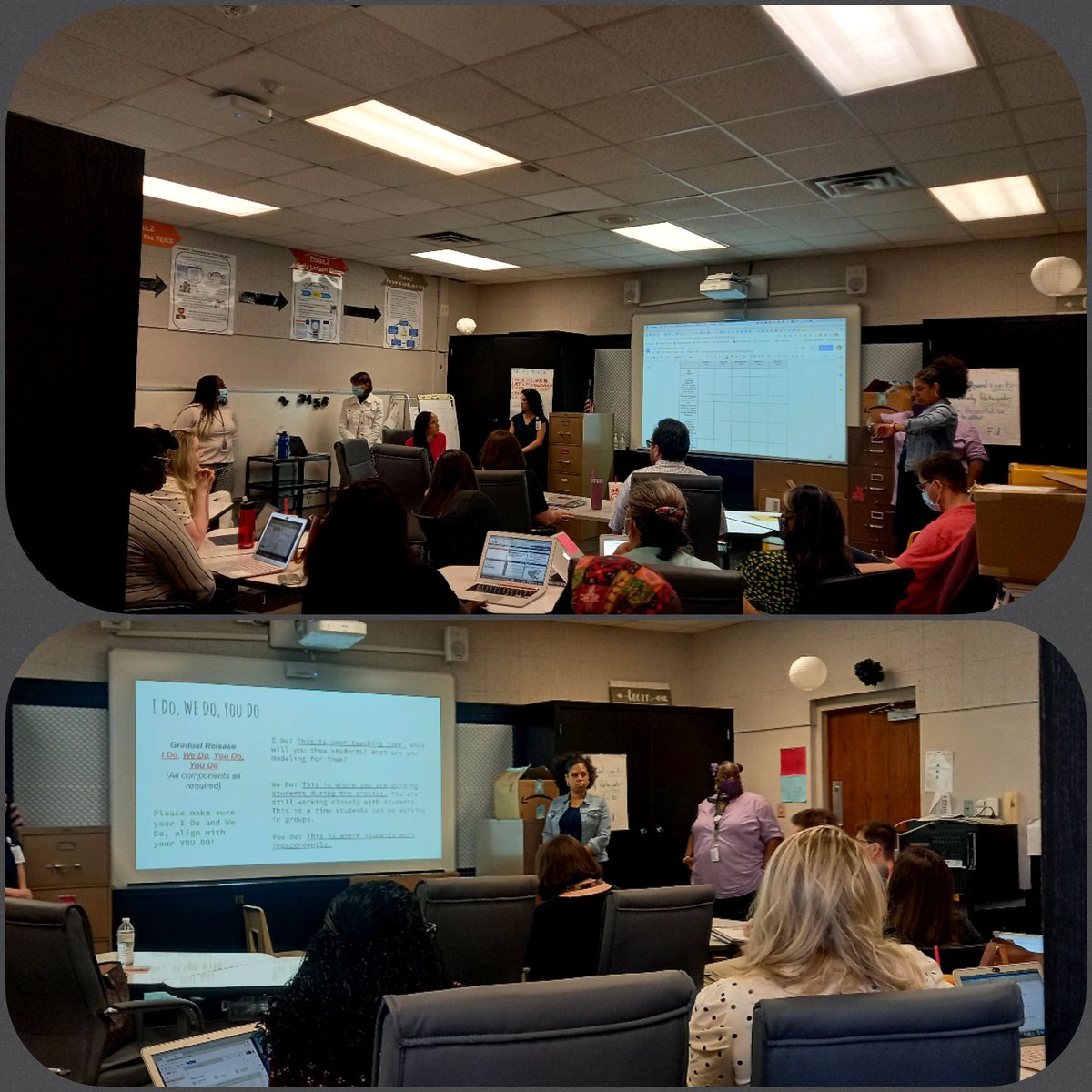 Week in review...ICs walking through weekly essentials and PLC expectations 
#staffLedPD
#BuildingLeaders