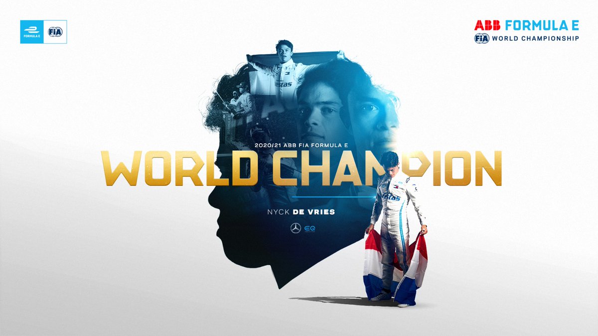 .<a href="/nyckdevries/">Nyck de Vries</a> becomes the FIRST EVER ABB FIA Formula E WORLD CHAMPION! 🏆⚡️

🇩🇪 2021 <a href="/BMWi/">BMW i</a> #BerlinEPrix | <a href="/Niobium_Nb/">Niobium Tech</a>