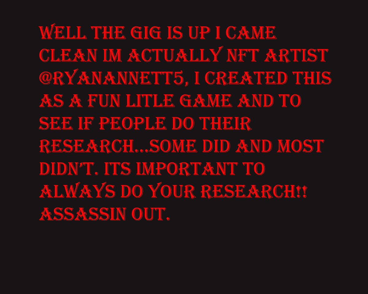 NFTAssassin's tweet photo. #NFTCommunity #NFTartist #NFTs https://t.co/ZceGiFgyNv
