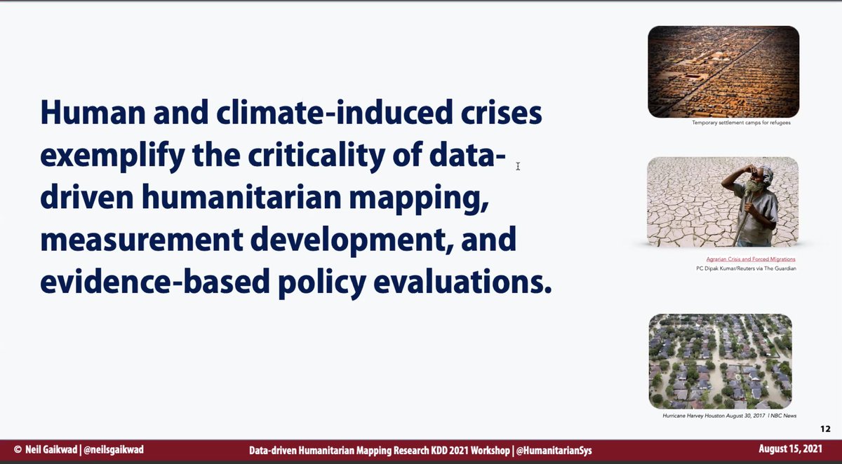 Munasinghe_T's tweet image. Today during the #KDD workshop on Data-driven #HumanitarianMapping @HumanitarianSys Great panel of experts sharing their expertise on societal challenges such as climate change-induced threats #data #DataScience #climatechange