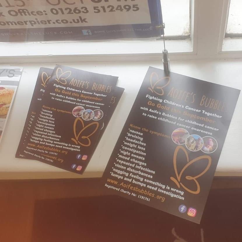 Getting ready to #GoGold this September! 💛💛💛
#ChildhoodCancerAwarenessMonth #CCAM #ChildhoodCancer #September #AoifesBubbles #charity #SundayThoughts #SundayShare