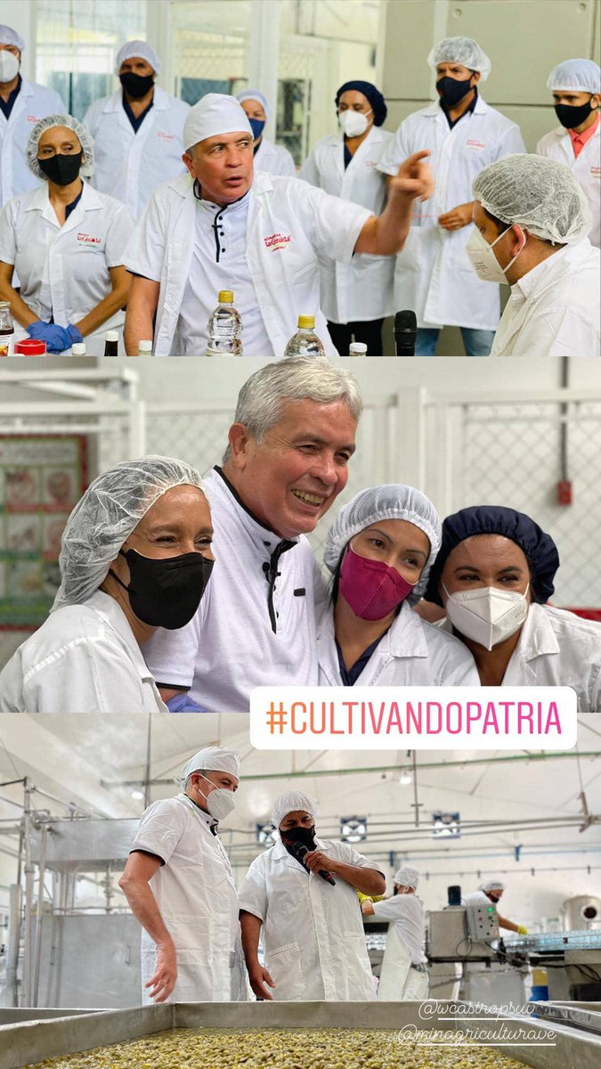 Desde cada rincón de Venezuela seguiremos produciendo y seguiremos venciendo 
<a href="/NicolasMaduro/">Nicolás Maduro</a> <a href="/wcastroPSUV/">Wilmar Castro</a> <a href="/MinAgriculturaV/">MinAgriculturaVe</a> <a href="/agropatriav/">Agropatria</a> 
#CuidarseEsLaClave #venezuelaproduce #AgroProductivos 
#CultivandoPatria