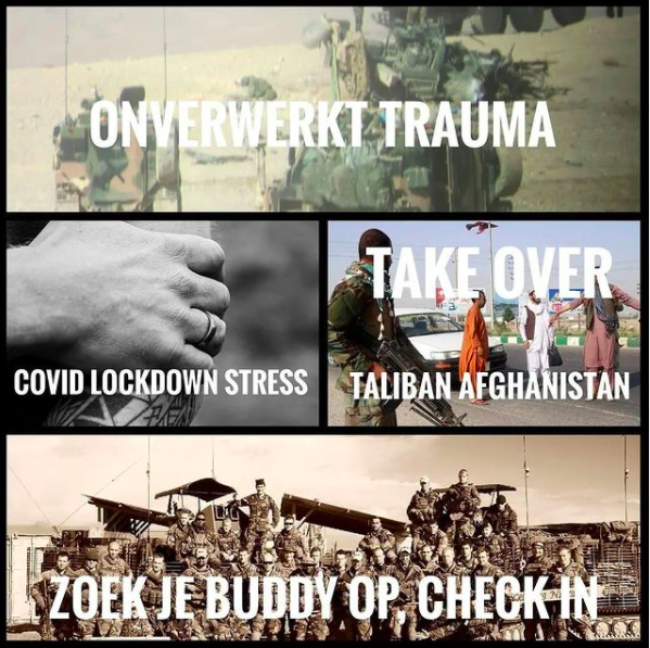 HeldenOnbekend's tweet photo. Een oproep aan alle Afghanistan veteranen...
Check je buddy #FiveFiveOut #Afghanistan
https://t.co/RYu6AvmZV0 https://t.co/gsjnt8CIXZ