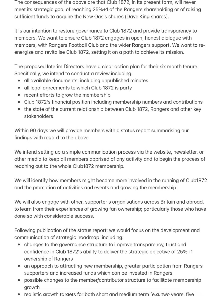 Change1872's tweet image. It’s simple. Club 1872 donations have dropped by almost 50%. Its leadership won’t talk to the members. It won’t challenge those who wish harm on Rangers. 

We have a plan to turn it around.