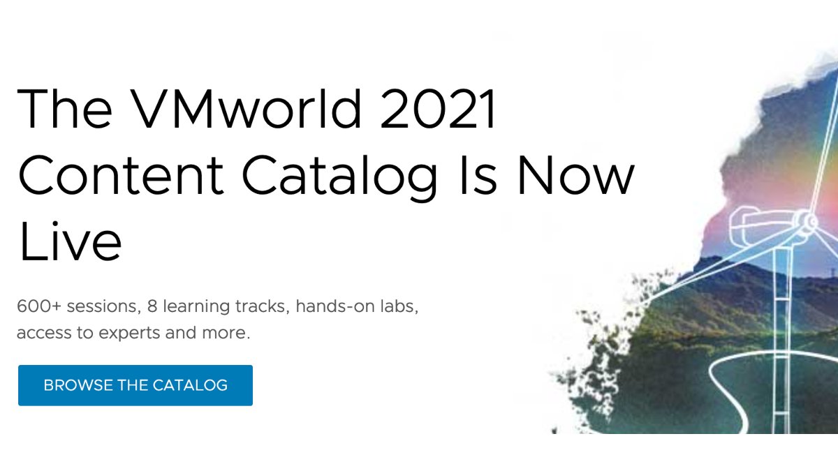 Binge-watch 48 hours of technical breakouts sessions covering everything from NSX to NVIDIA to Tanzu, and everything in between. 

📕 Browse the Content Catalog and register now: bit.ly/3g8az1M