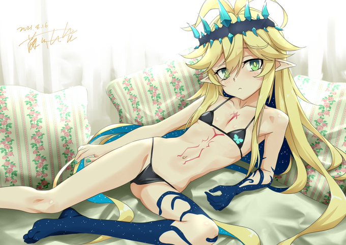 コミッションです。ご依頼主さんのオリジナルキャラのヴィヴィちゃんです。 