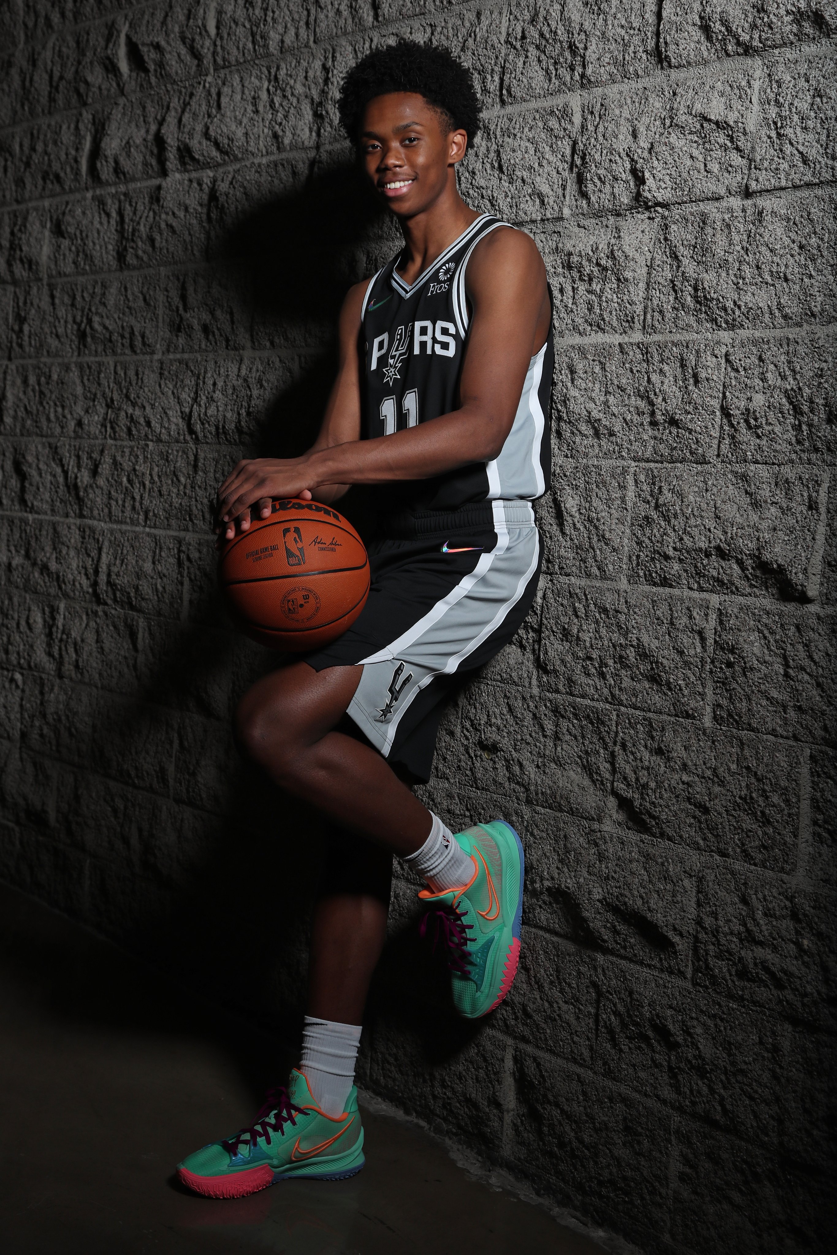 San Antonio Spurs forward Alize Johnson (19) poses for photos during the  team's NBA media day, Monday, Sept. 26, 2022, in San Antonio. (AP  Photo/Eric Gay Stock Photo - Alamy
