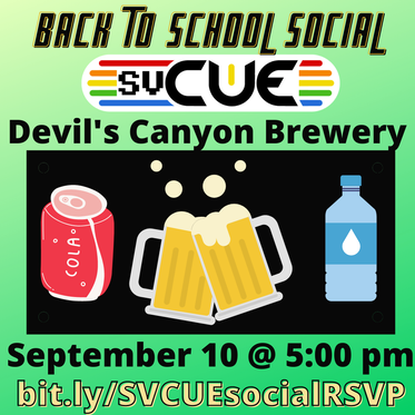 Join SCVUE for a Back to School Social at @DevilsCanyon Brewery in San Carlos on Fri. Sept 10 at 5pm. RSVP at bit.ly/SVCUEsocialRSVP #WeAreCUE #BACUE @CUESanFrancisco @EBCUE #foodtrucks #beer #rootbeer #educators