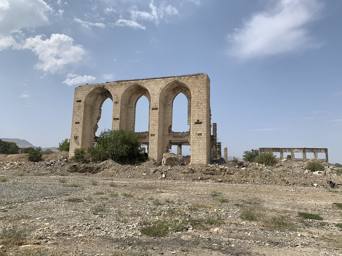 📍#Agdam, #Azerbaijan - native lands 🇦🇿 #KarabakhisAzerbaijan  #Jumamosque #Dramatheatre