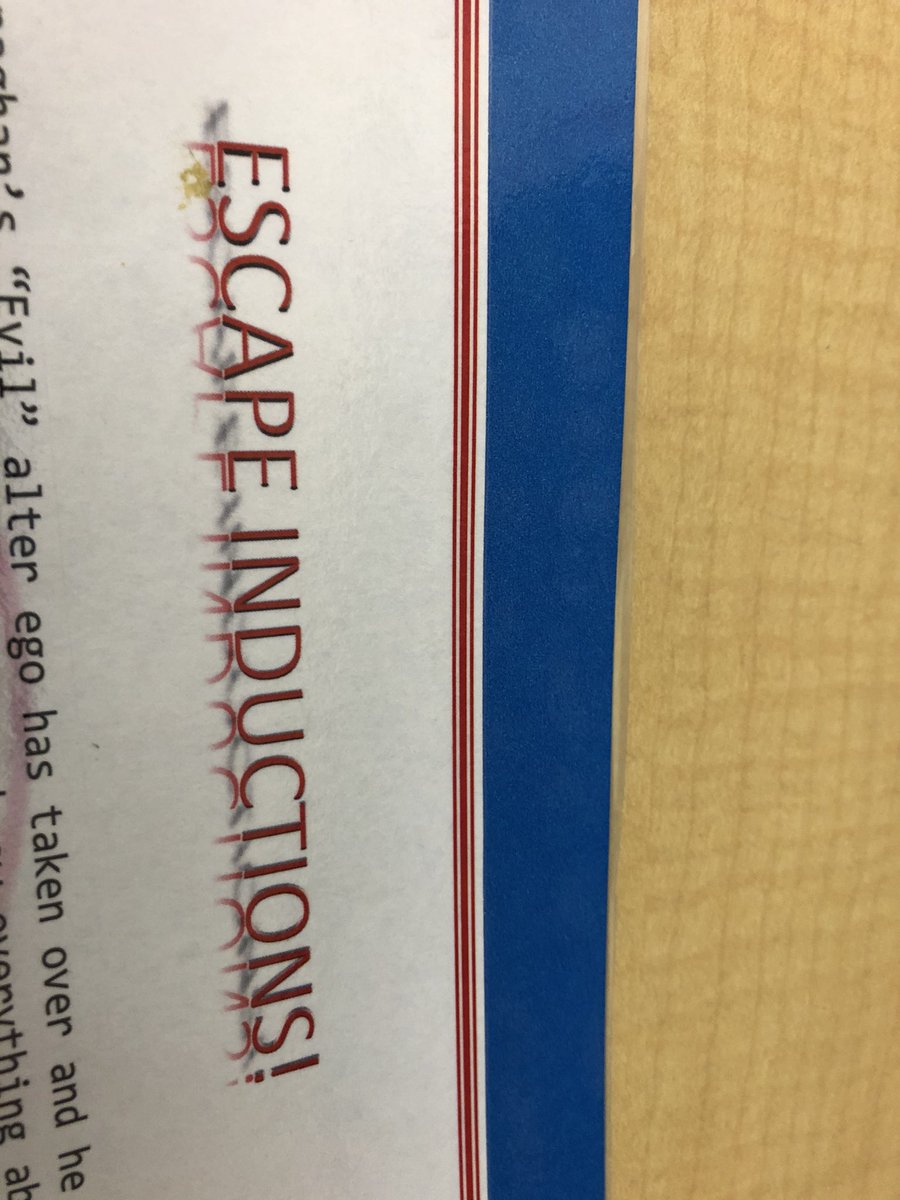 Tomorrow is “my first day of school” with new teachers! Always exciting. A little Escape Room to start the day should make it fun. #WildCatsStrong #WeGotThis <a href="/OJRSD/">Owen J. Roberts School District</a>