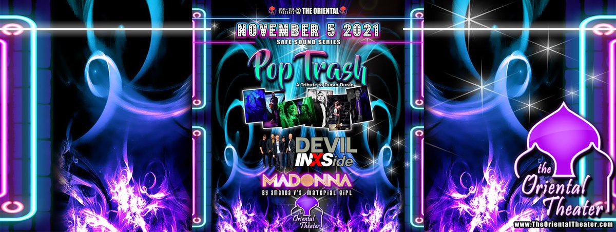 Just announced @theorientalthea #FridayNight Nov 5th #DuranDuran #INXS #Madonna #TributeBands feat #PopTrash #DevilINSide #AmandaV Click #ticket link tickets.holdmyticket.com/tickets/379039 #LiveMusic #LiveBands #rockmusic #nightlife #concert @EventsColorado @MetalRockPunkN @der60mn @COMusicBuzz