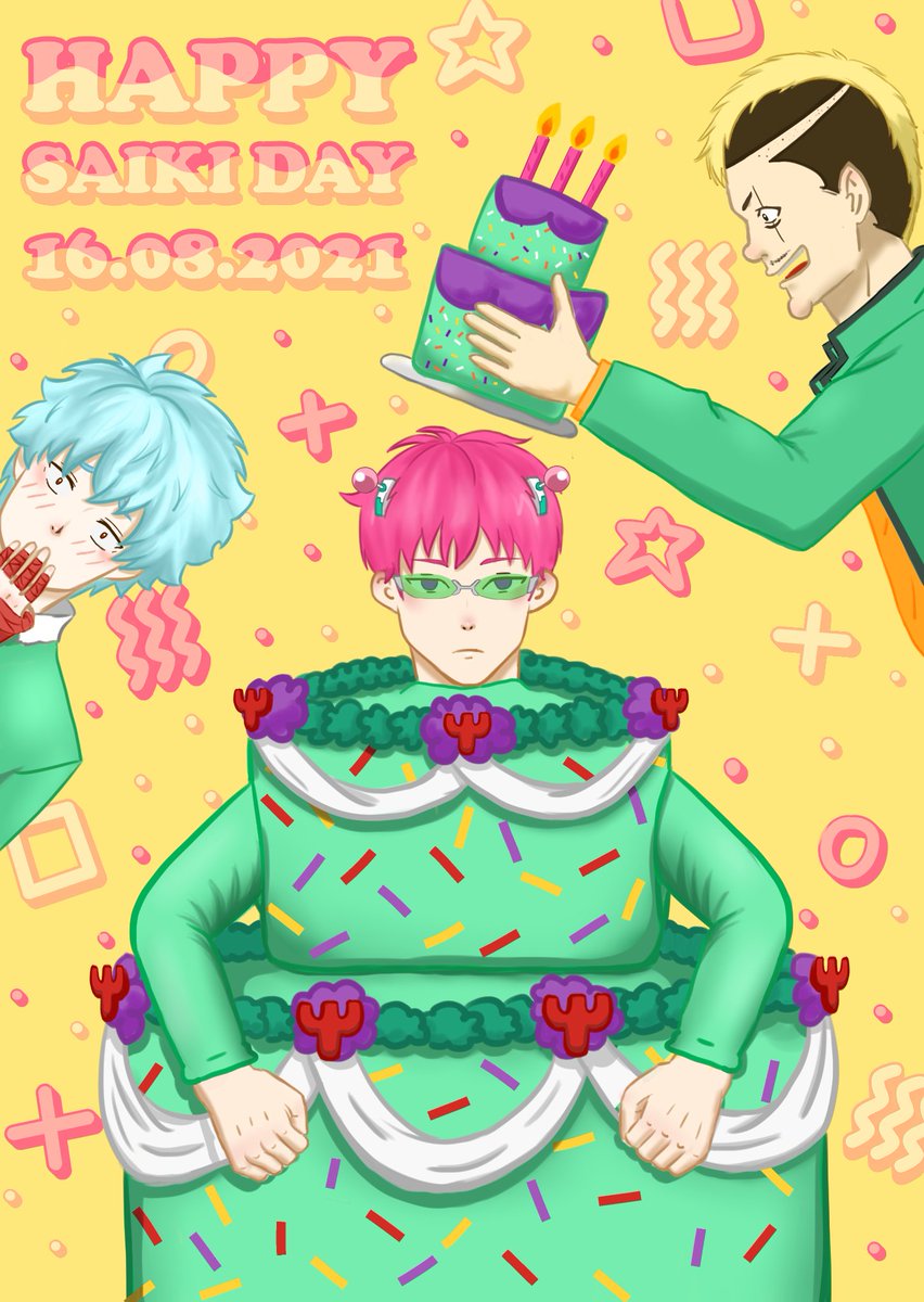 Happy saiki day 🎂🎉🥰
#斉木楠雄誕生祭2021
#斉木楠雄生誕祭2021